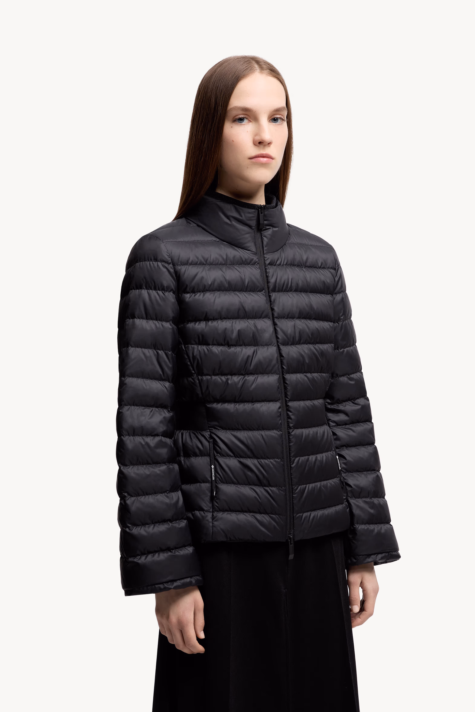 Verrerie Fit & Flare Short Down Jacket Women Black Moncler 3